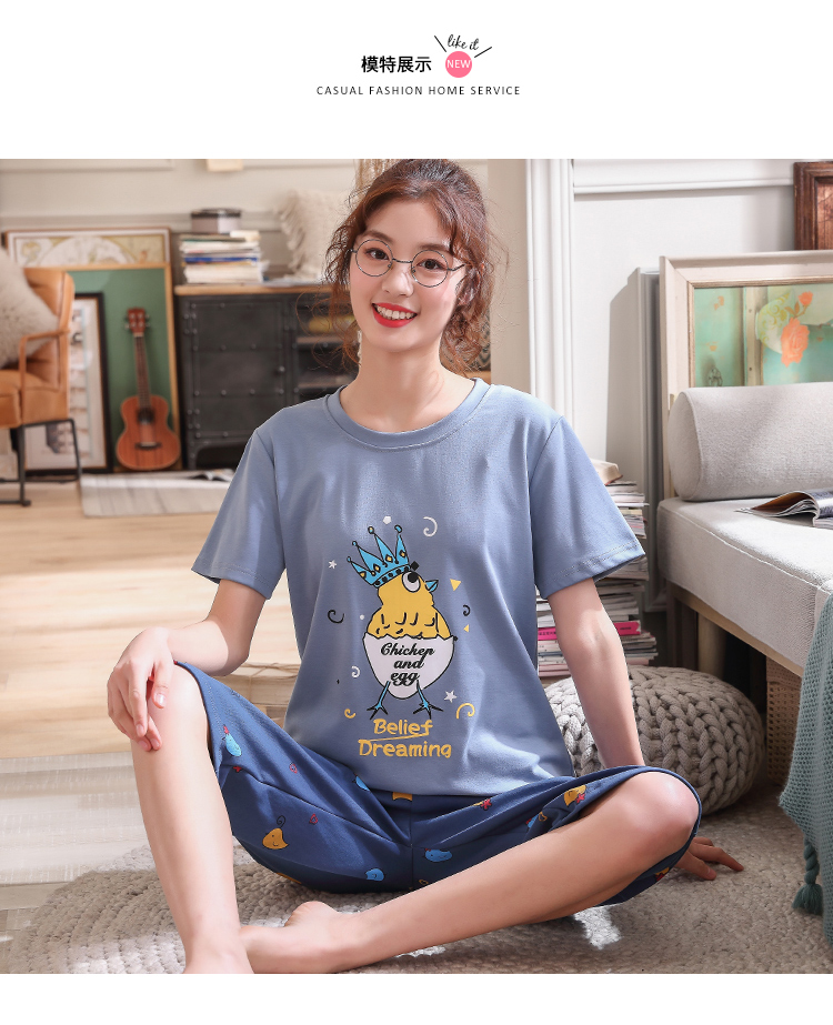 Bộ mặc nhà quần lửng , bộ ngủ cotton mùa hè so so kute - tông màu nhẹ nhàng, mát mắt - thiết kế sang trọng, thanh lịch b01-b12