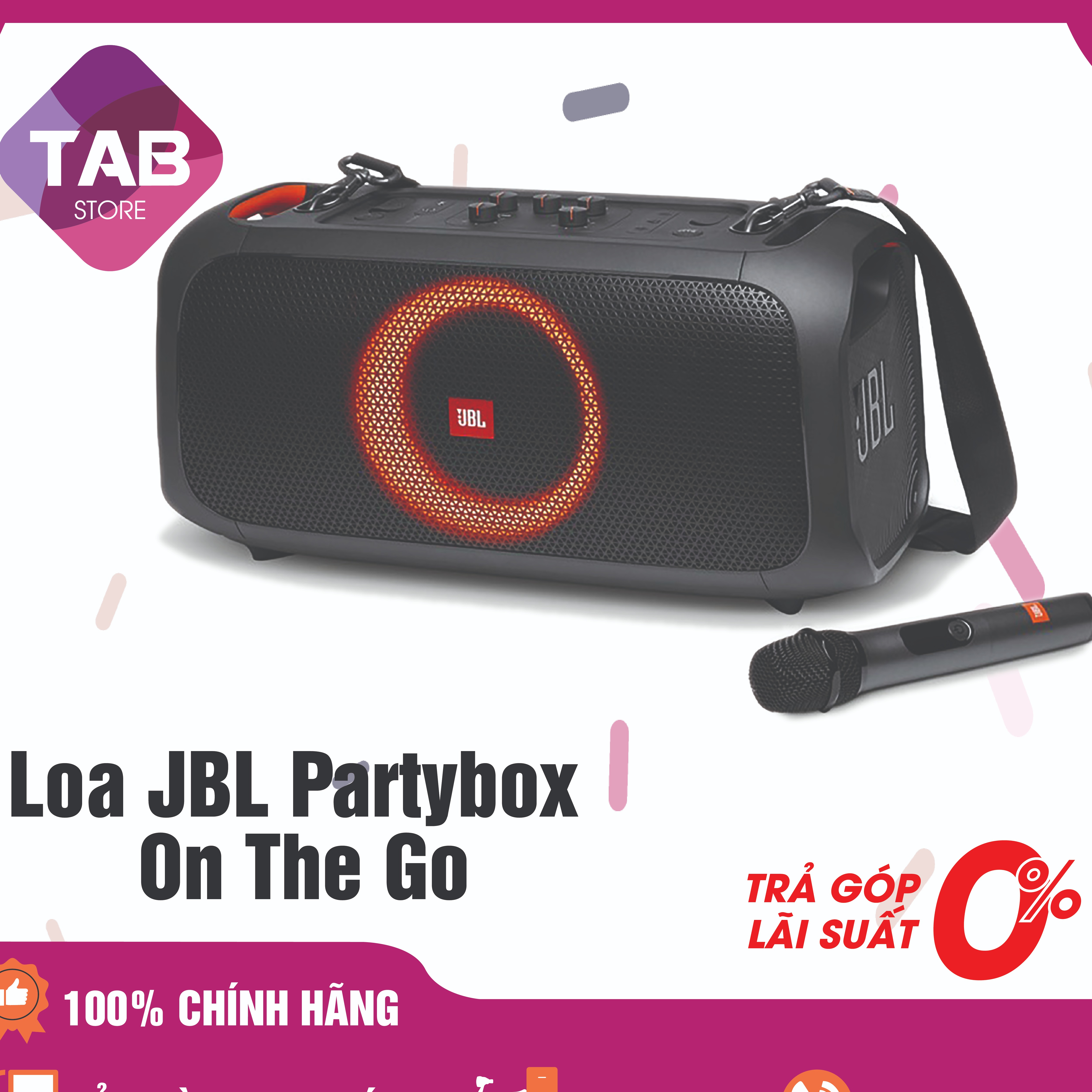 Loa JBL PartyBox On The Go NEW - Bảo Hành 12T