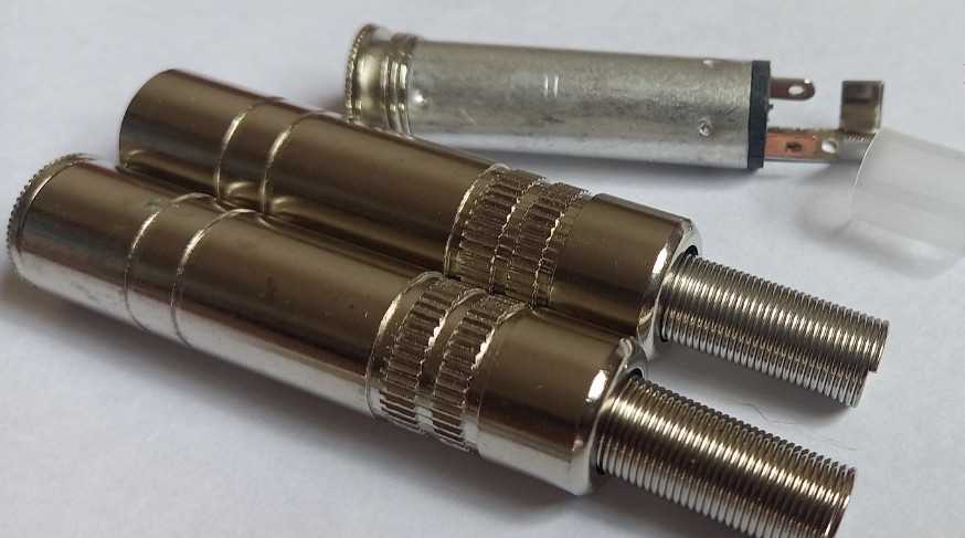 Jack 6 ly 6.5mm cái tự hàn  Stereo/mono