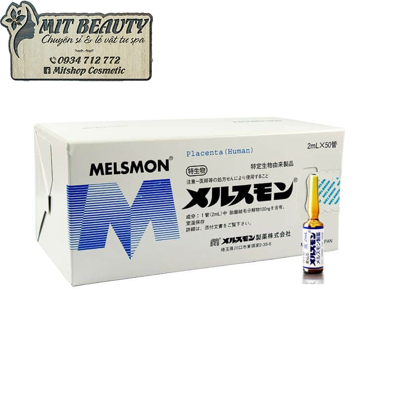 [HCM]Tế Bào Gốc Nhau Thai Melsmon Placenta Nhật Bản hộp 50 ống