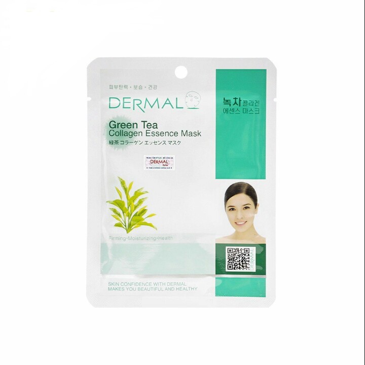 Mặt nạ Dermal dưỡng da tinh chất trà xanh