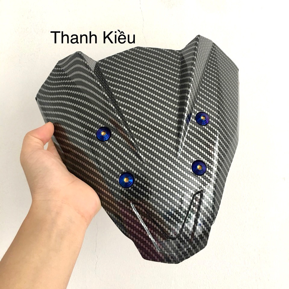 Mão Winner X cacbon sừng kèm ốc titan thái