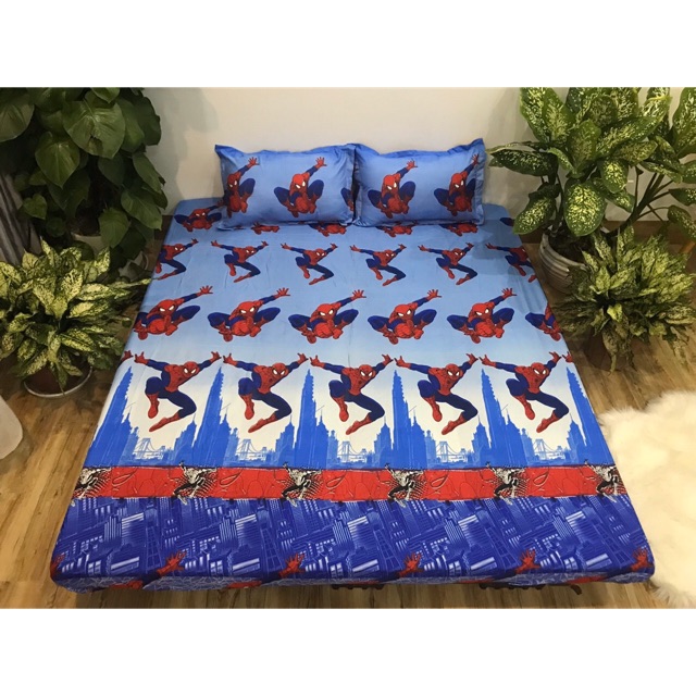 Bộ ga gối 3 món cottong poly - siêu nhân