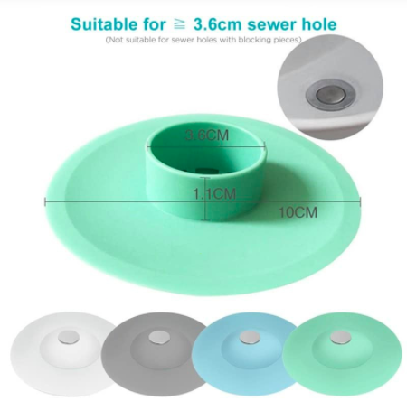 [HCM]Combo 2 nắp đậy cống bồn rửa bát chặn tóc chặn vật nhỏ