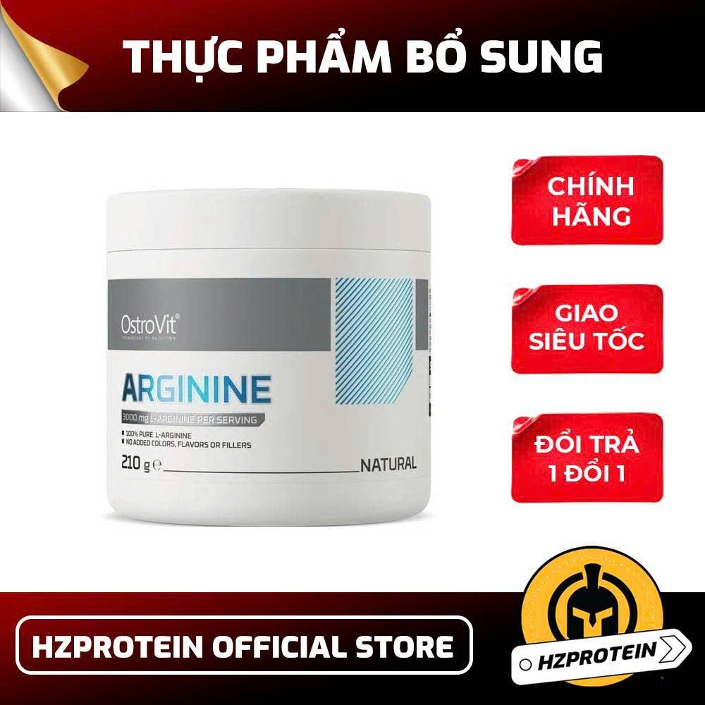 OSTROVIT ARGININE (210 GRAMS) - HỖ TRỢ PUMP CƠ HIỆU QUẢ