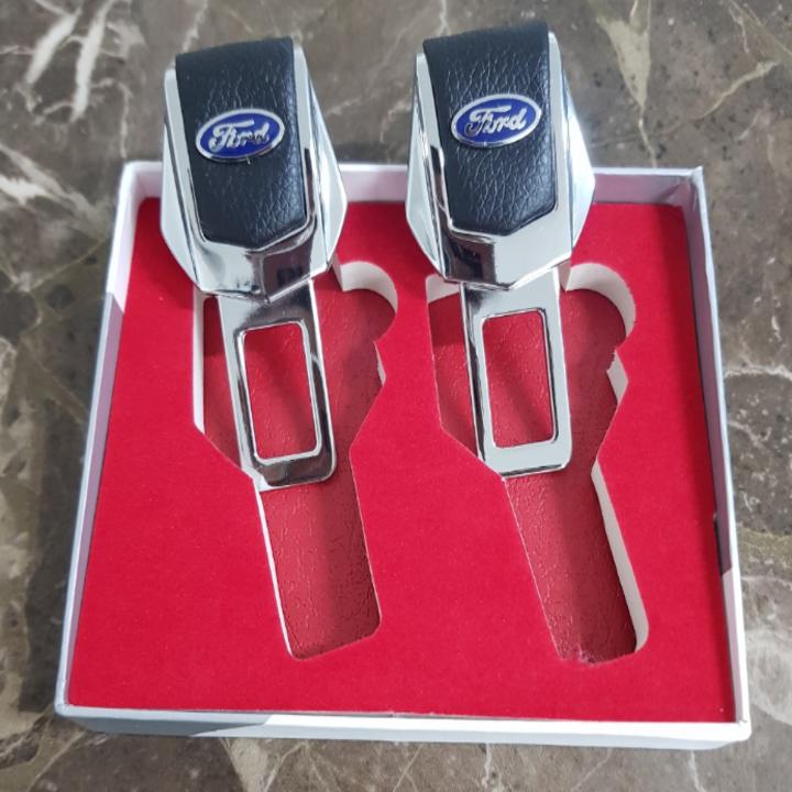 Bộ 2 chiếc chốt khóa dây đai an toàn, chống kêu ô tô, xe hơi For.d 4S-FO