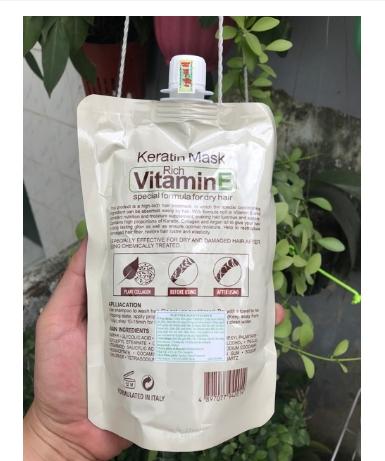 [HCM]Hấp Túi Colatin Vitamin E – Keratin Mask 500ml