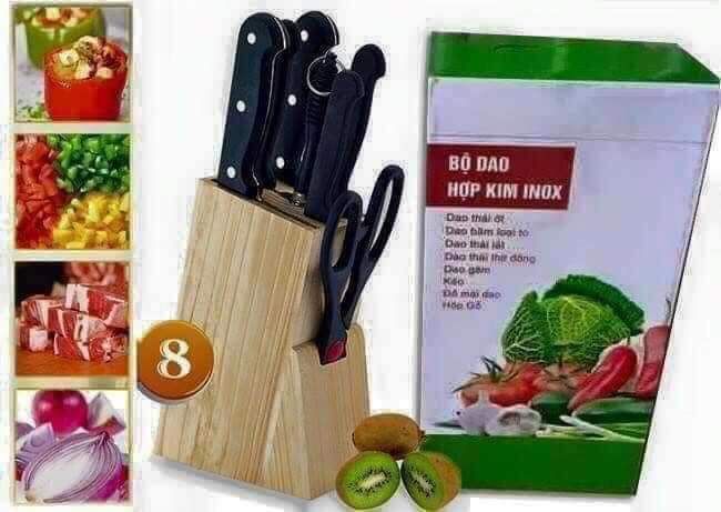 Bộ dao hợp kim 8 món