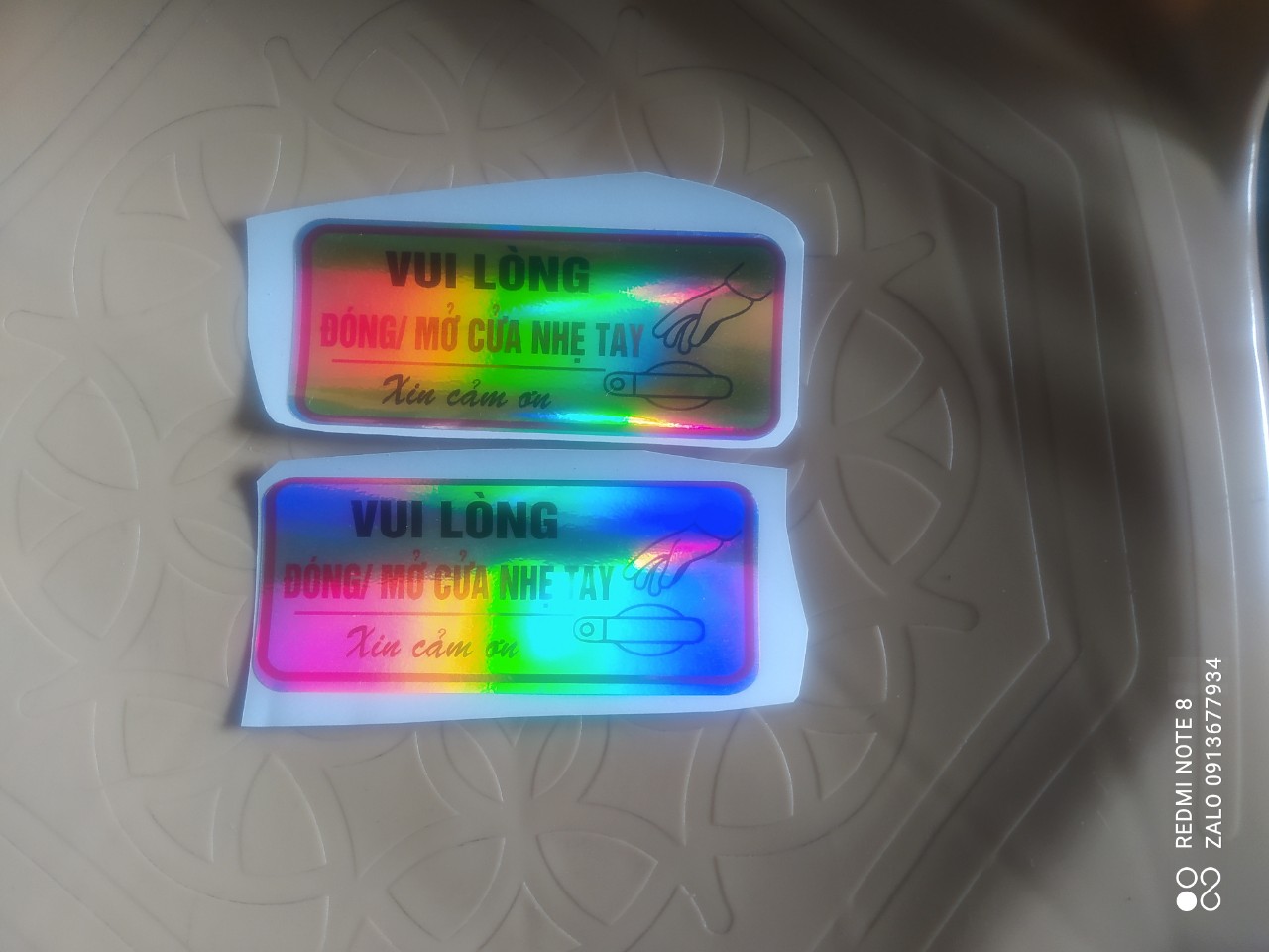 CẶP TEM DECAL DÁN CỬA XE HOWO TMT, TEM DÁN TRANG TRÍ XE TẢI ( SL: 2 TEM)