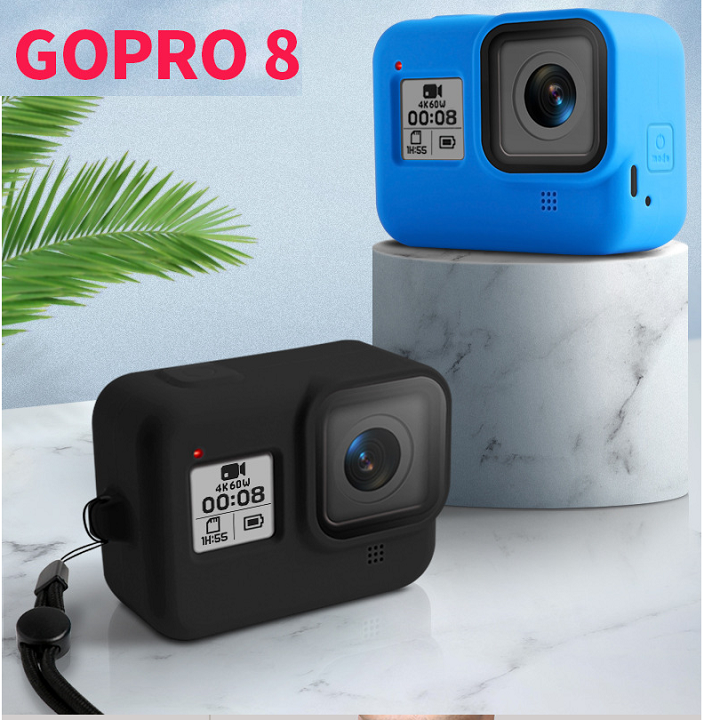 Vỏ bảo vệ máy quay hành động Gopro Hero 8 9 10 11 12 Black bằng silicon