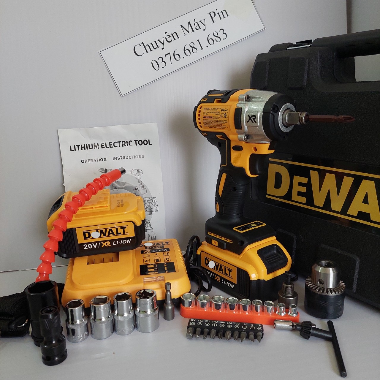 [ CÔNG NGHỆ USA CAO CẤP ] SIẾT BULONG DW 20V KHÔNG CHỔI THAN
