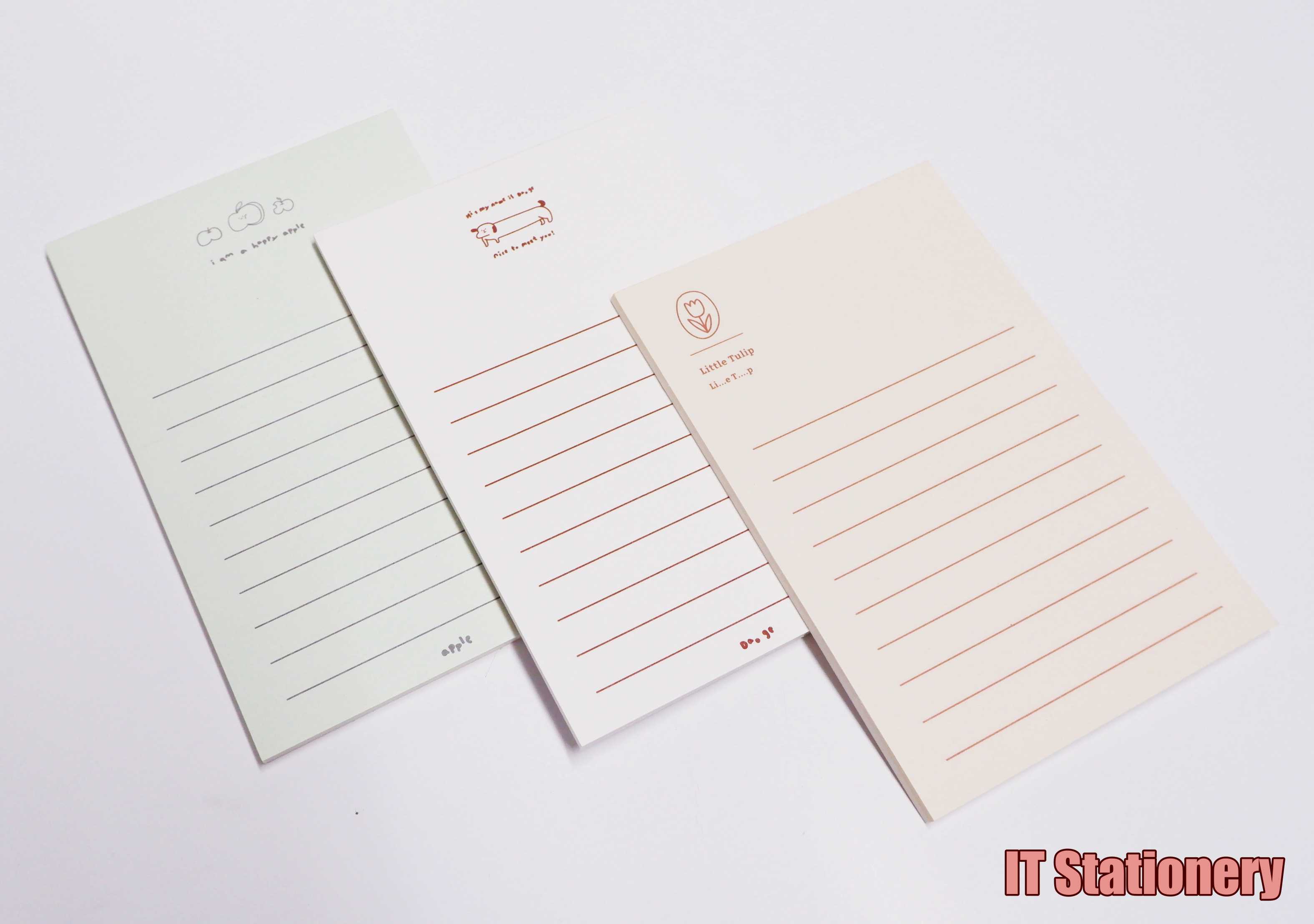 Giấy note ghi chú sticky memo, daily plan kiểu dáng basic IT Stationery