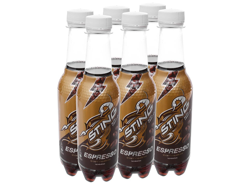 BÁO GIÁ Nước Tăng Lực Sting Vị Cà Phê | Shopee Lazada Sendo Tiki mới nhất 2 6 chai nước tăng lực Sting Espresso vị cà phê 330ml