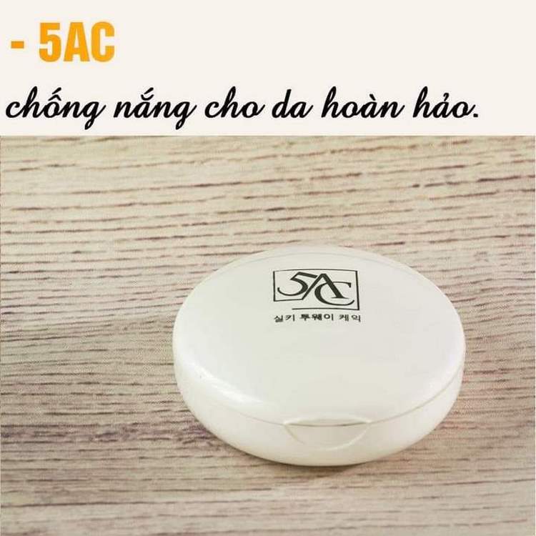 Phấn phủ phấn nén trang điểm kiềm dầu siêu mịn 5AC hàn quốc [Phiếu BH hãng]