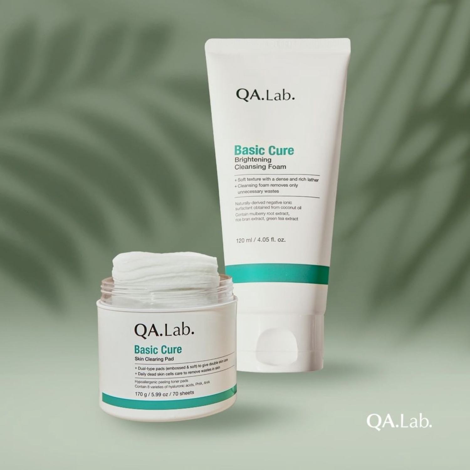 Sữa Rửa Mặt Làm Sáng Da Cao Cấp Qa.Lab Basic Cure Brightening Cleansing Foam