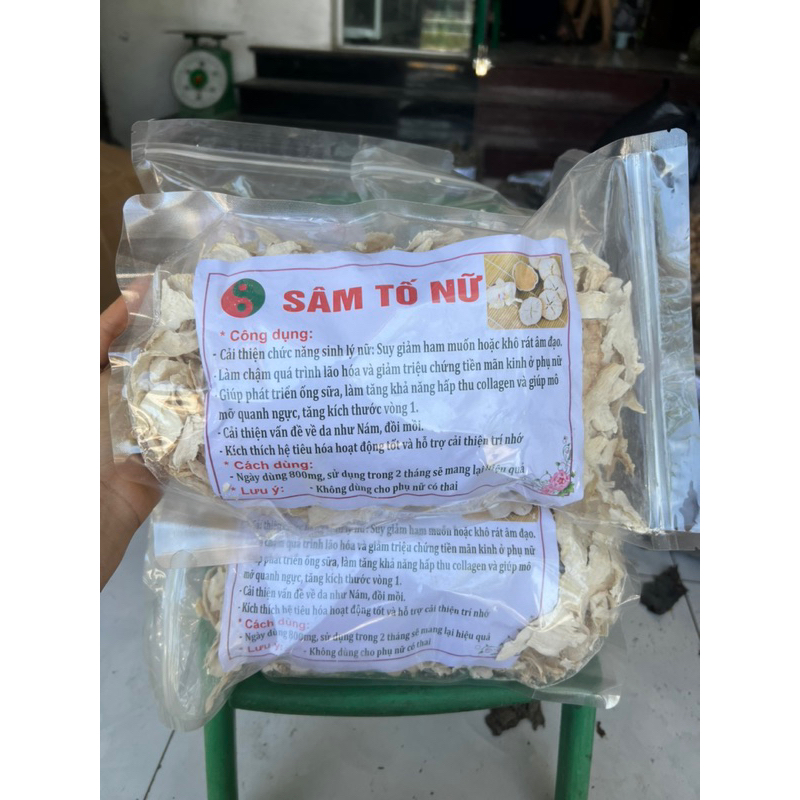 Sâm tố nữ khô - Củ sâm tố nữ khô cao cấp - Sản phẩm hữu cư tự nhiên - Gói 1kg