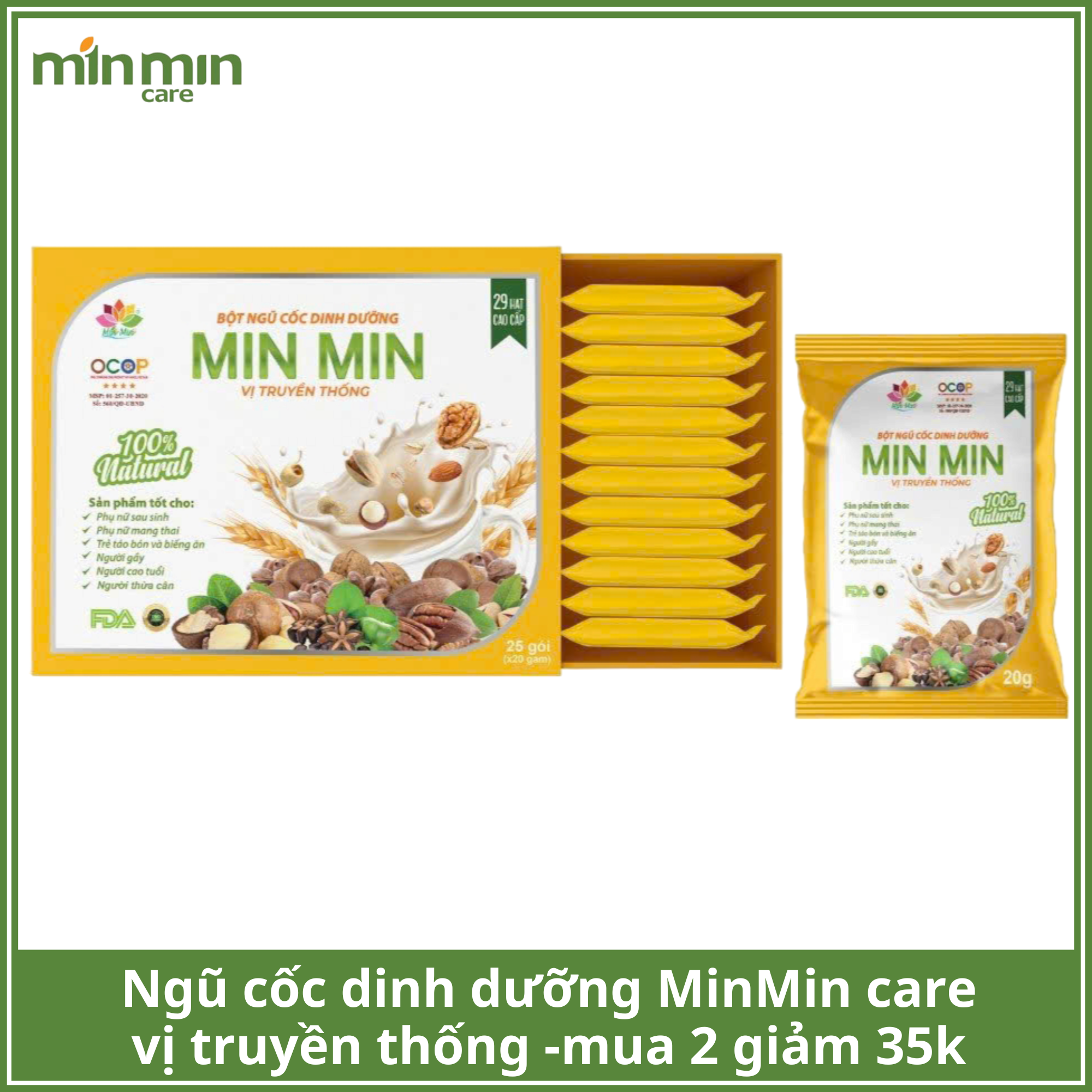 Ngũ Cốc Min Min 29 Loại Hạt-Ngũ Cốc Lợi Sữa,Bà Bầu(500gr)