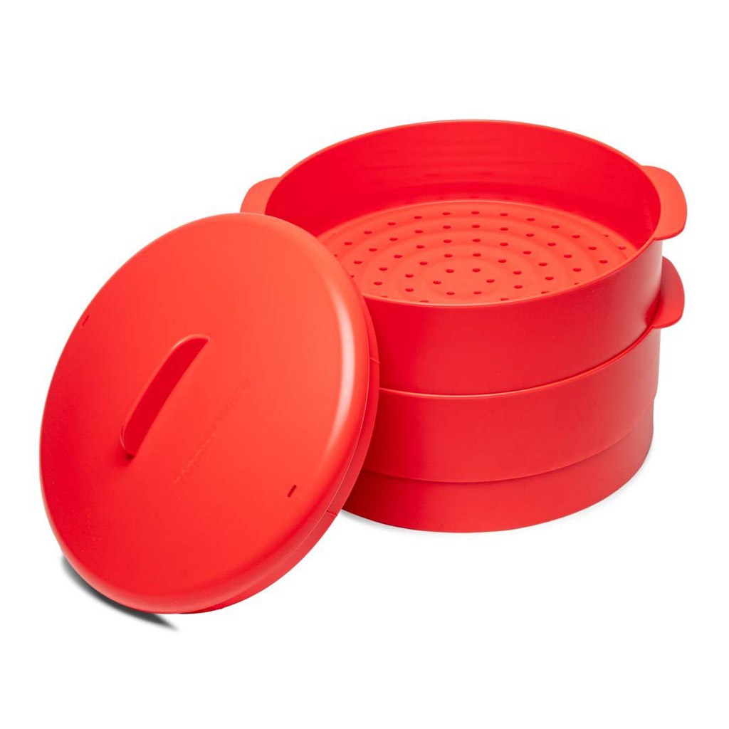 Xửng Hấp Tupperware Steam It 2 Tầng - Chili