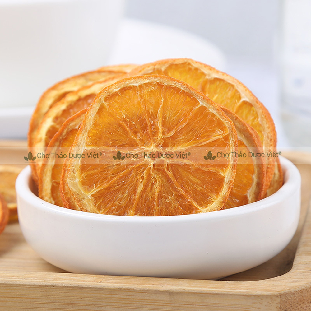 Dried Orange 100g, Whole Yellow Orange Slices, Freeze-Dried, Used for Making Tea, Detox, Decor, Decoration - Viet Herbal Market