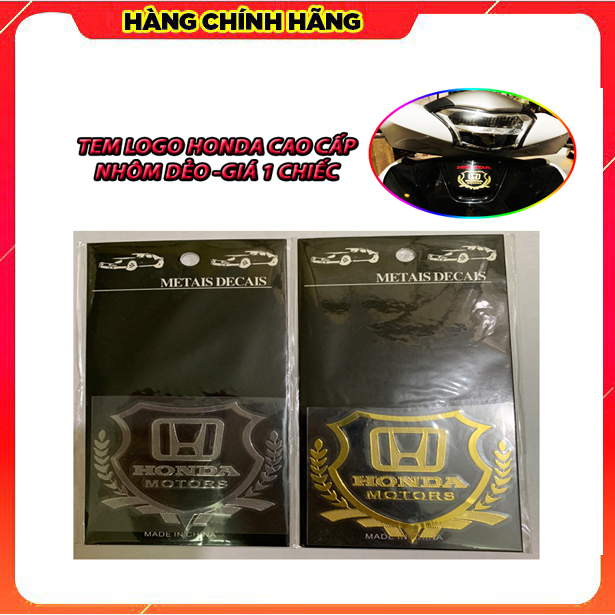 TEM HONDA HÀNG CAO CẤP LOGO NHÔM DẺO