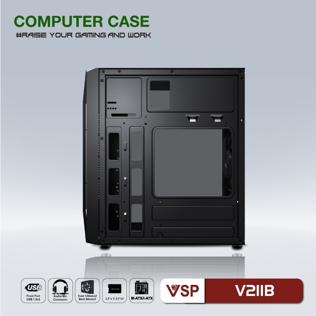 Thùng máy vi tính Case Vsp Game V211b