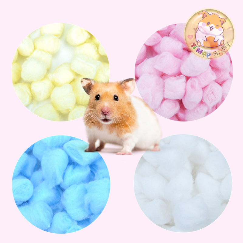 Bông gòn cotton lót ổ cho hamster