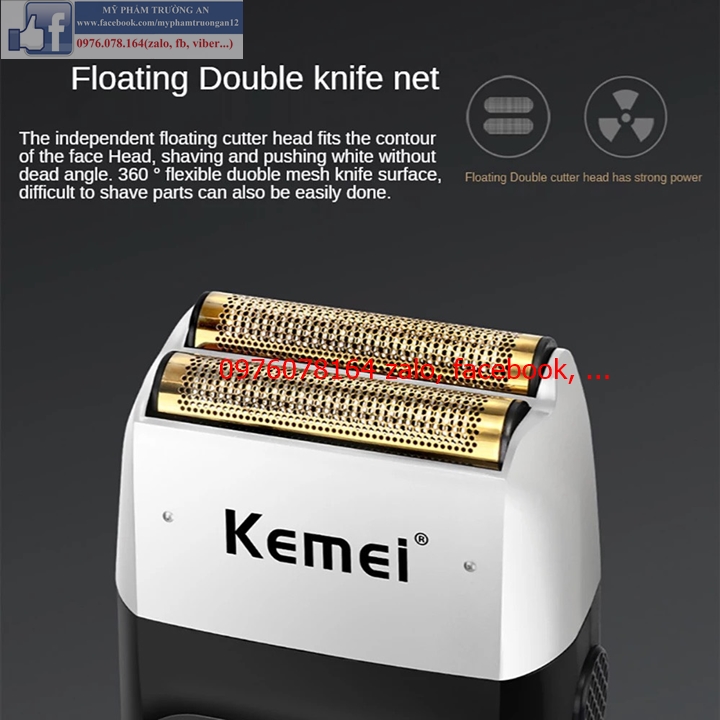 Kemei KM-2026 Rechargeable Cordless Razor For Men
