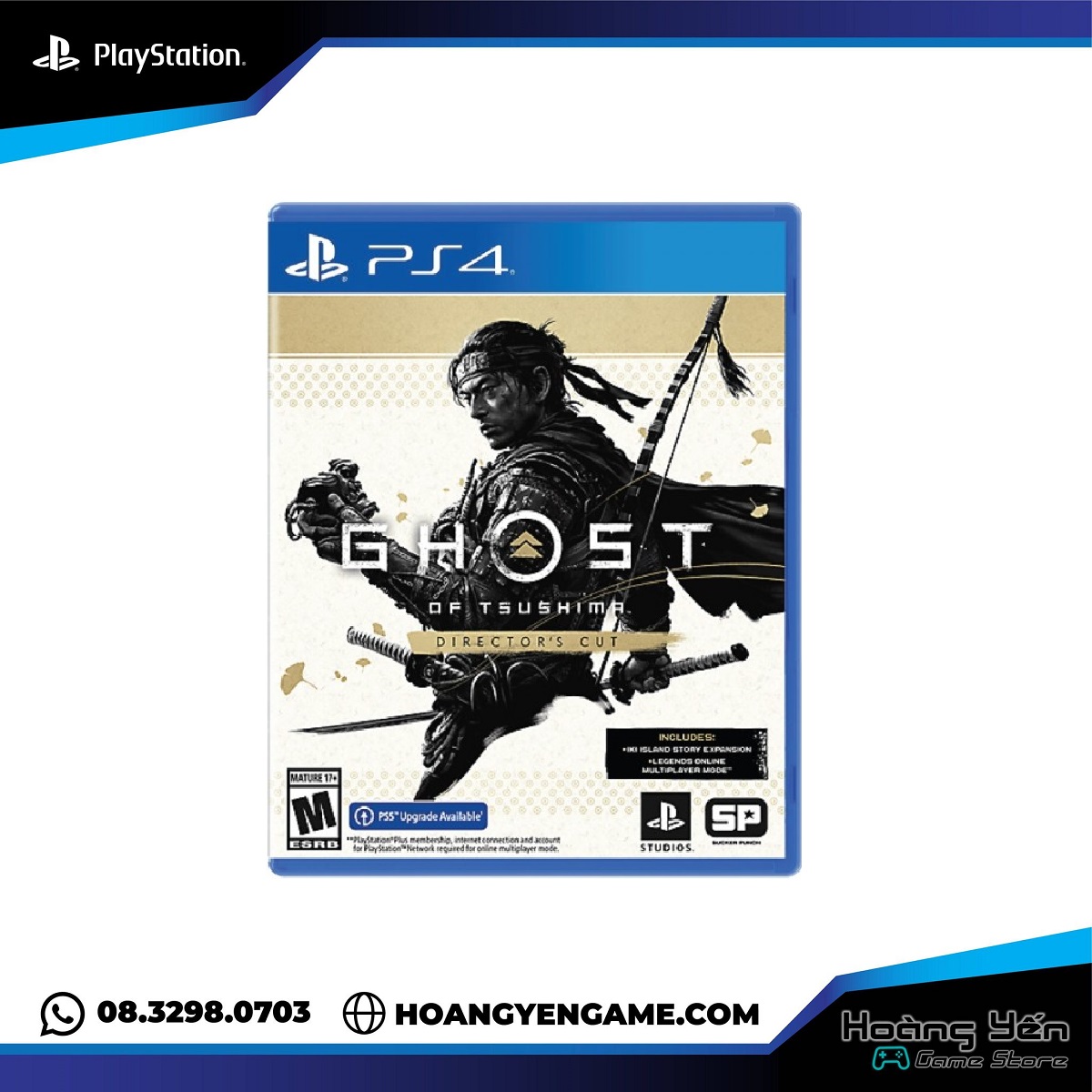 Đĩa game ghost of tsushima director cut ps4