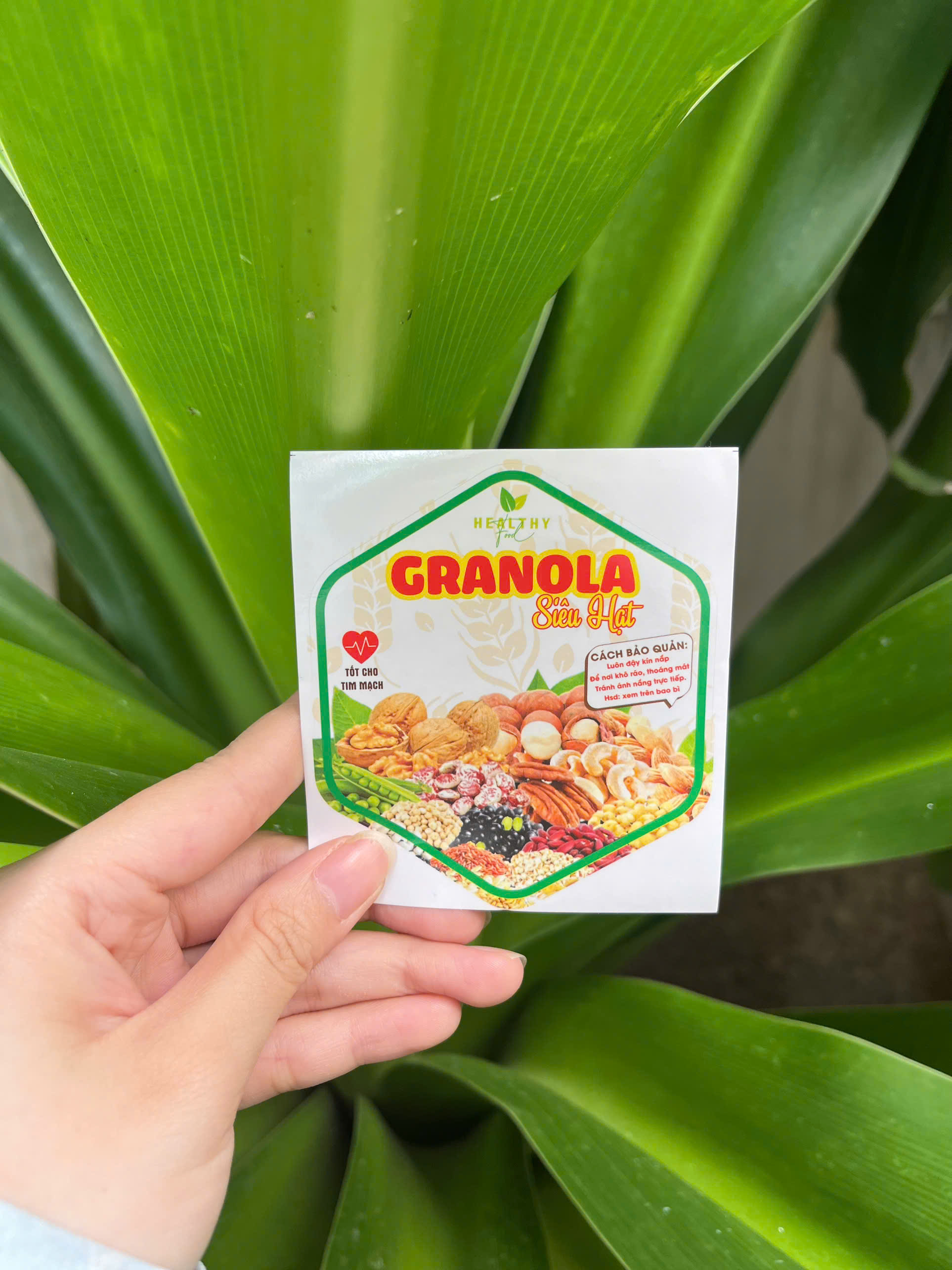 50 tem dán "Granola" - 7x9,6cm