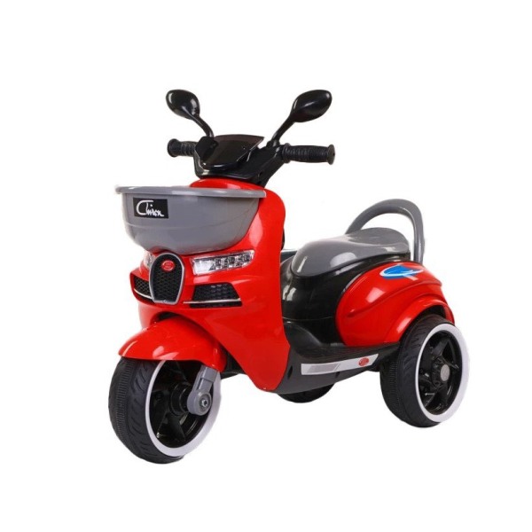 Xe máy điện moto 3 bánh CHIWA 2020 đồ chơi đạp ga cho bé vận động ngoài trời (Đỏ-Trắng-Vàng-Xanh)