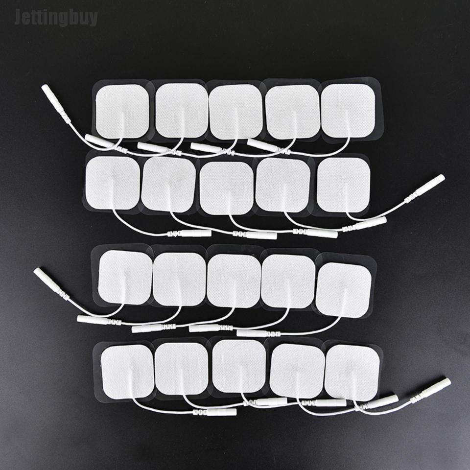 20pcs Tens Therapy Round Electrode Pad Electrode Patch For Therapy Machine 4*4