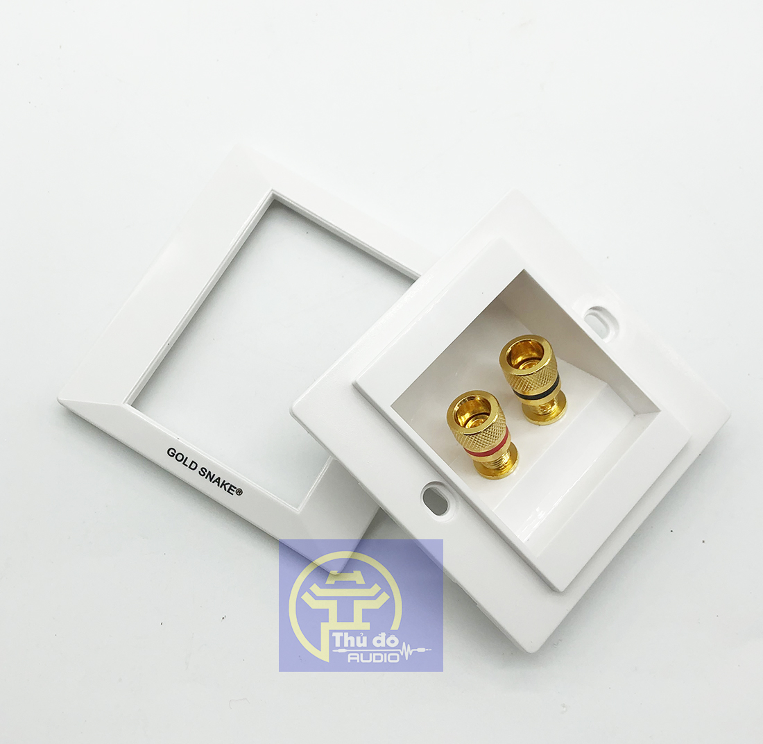 01 chiếc hậu loa 2 cọc Gold Snake cao cấp - Cọc loa đôi Gold Snake - Trạm loa, máng loa