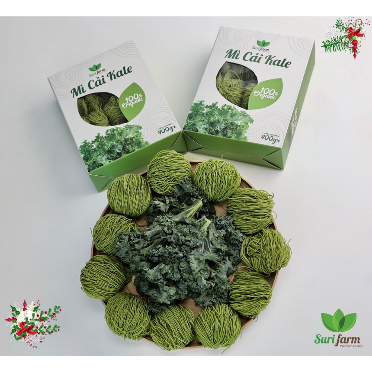 Mì cải KALE Hữu cơ healthy (400g =15 vắt mì)