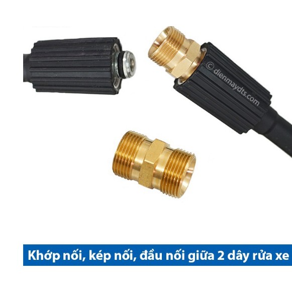 [HCM]Đầu Nối 2 Dây Xịt Rửa Xe Mini – Đồng Thau
