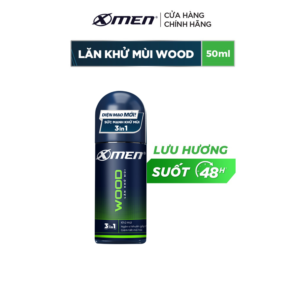 Lăn khử mùi X-men Fire/ Wood 50ml