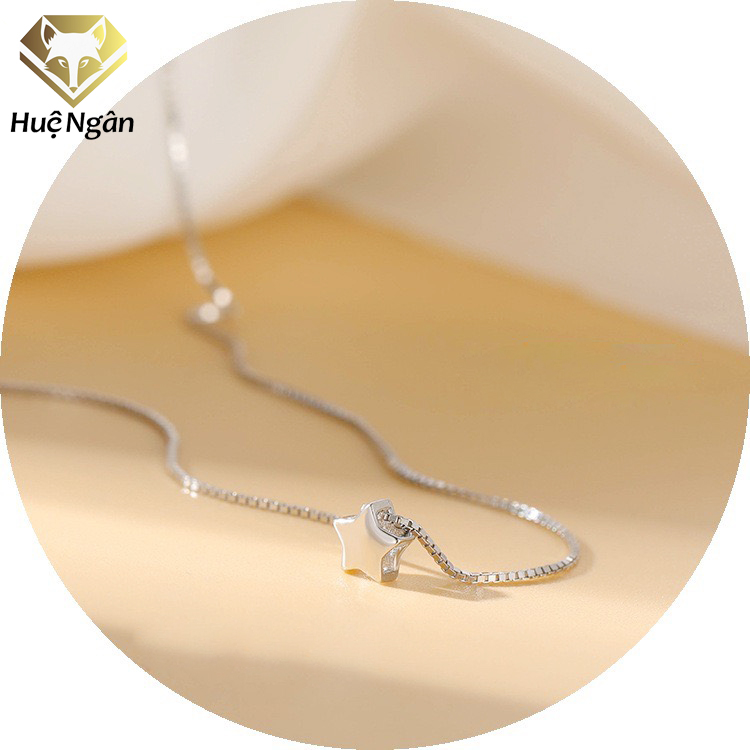 Dây chuyền bạc Ý 925 Huệ Ngân - Ngôi sao may mắn PP1508