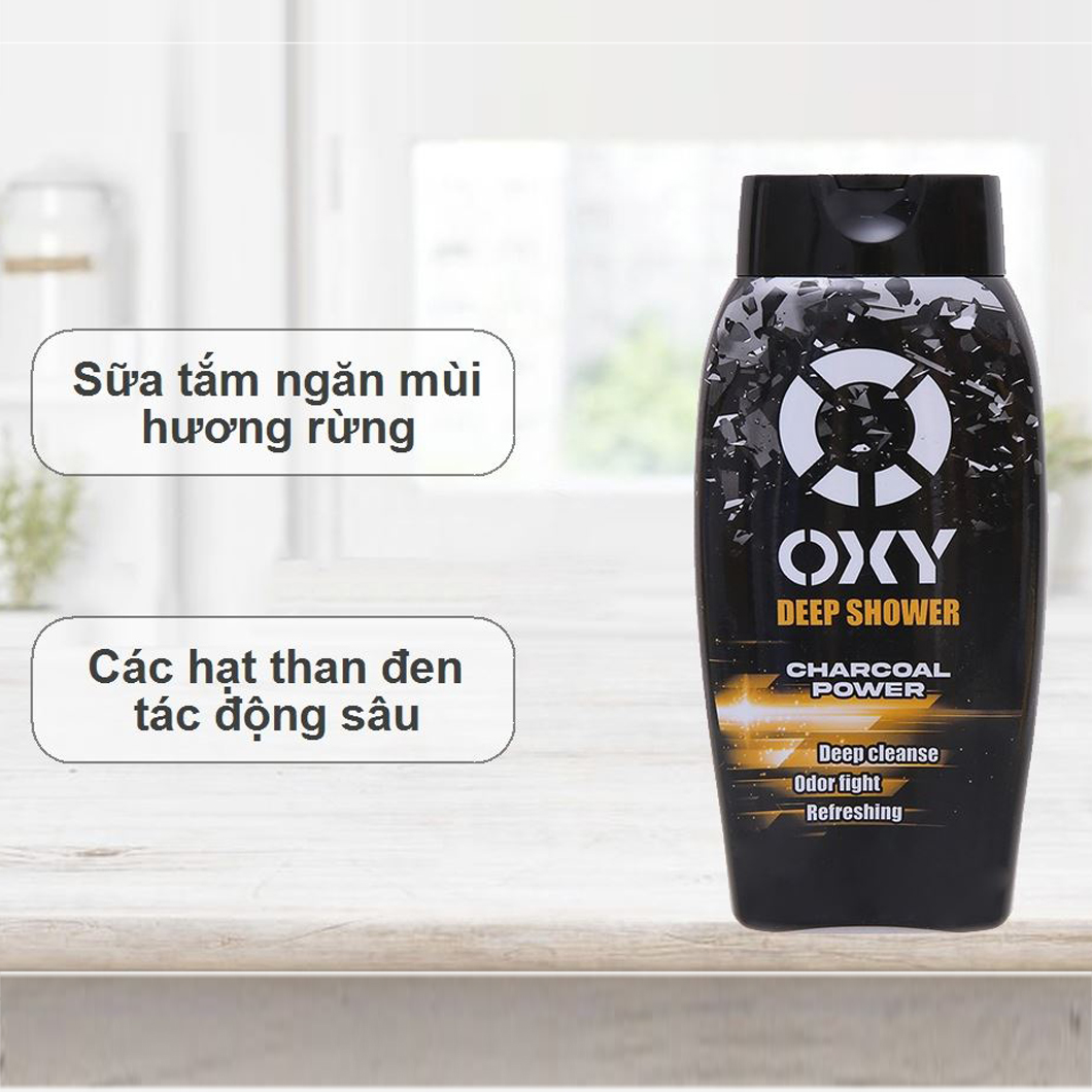 Sữa tắm nam OXY Deep Shower tác động sâu chai 180ml