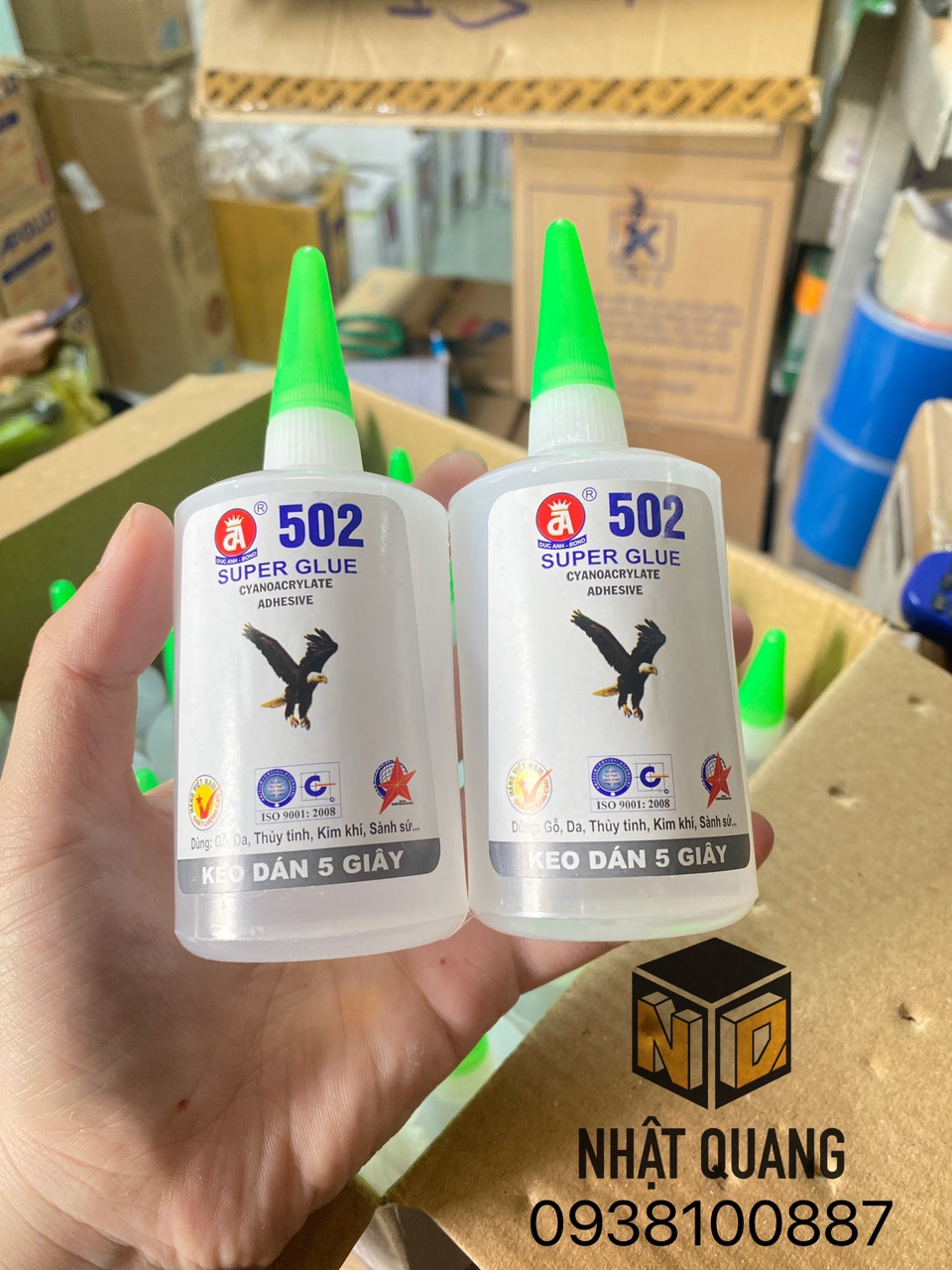Keo 502, Keo Dán Sắt
