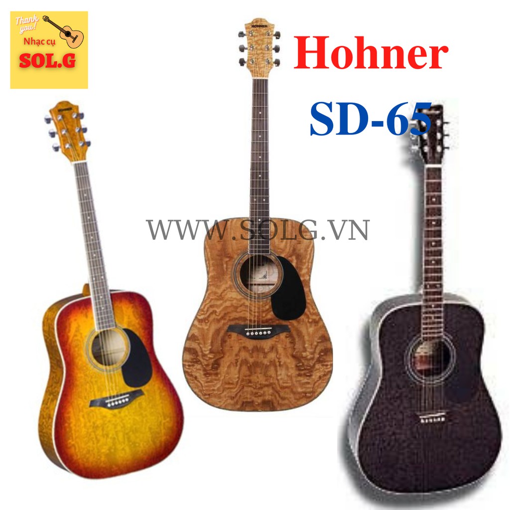 Guitar Acoustic Hohner SD-65 Vân Gỗ ( 3 màu ) - Nhập Khẩu Đức - Phân Phối Sol.G