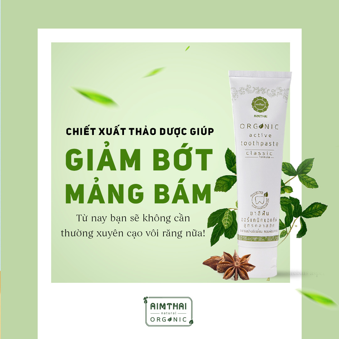 Aimthai organic toothpaste-herbal toothpaste from Thailand