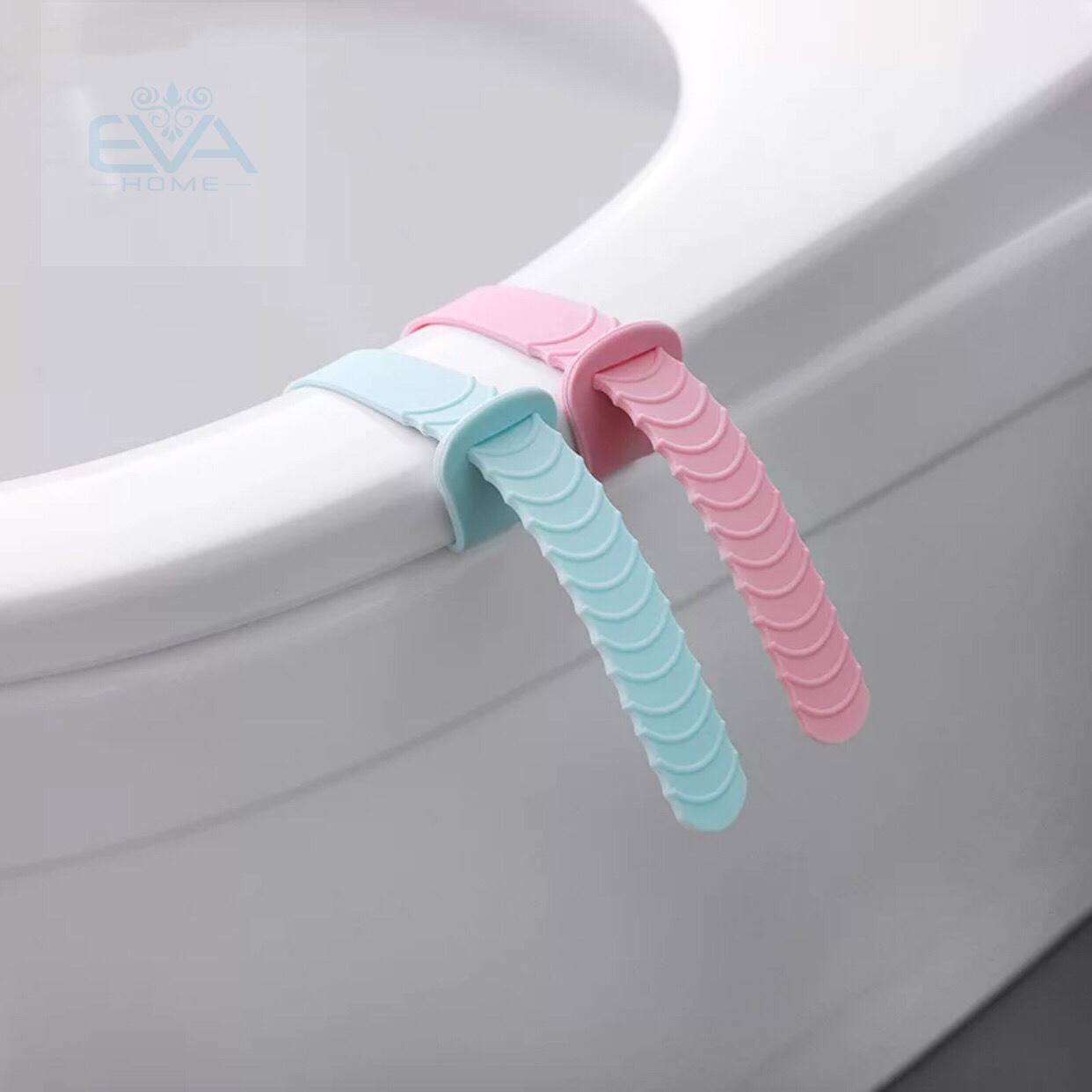 Hộp 2 Dây Silicon Mở Nắp Bồn Cầu An Toàn Vệ Sinh