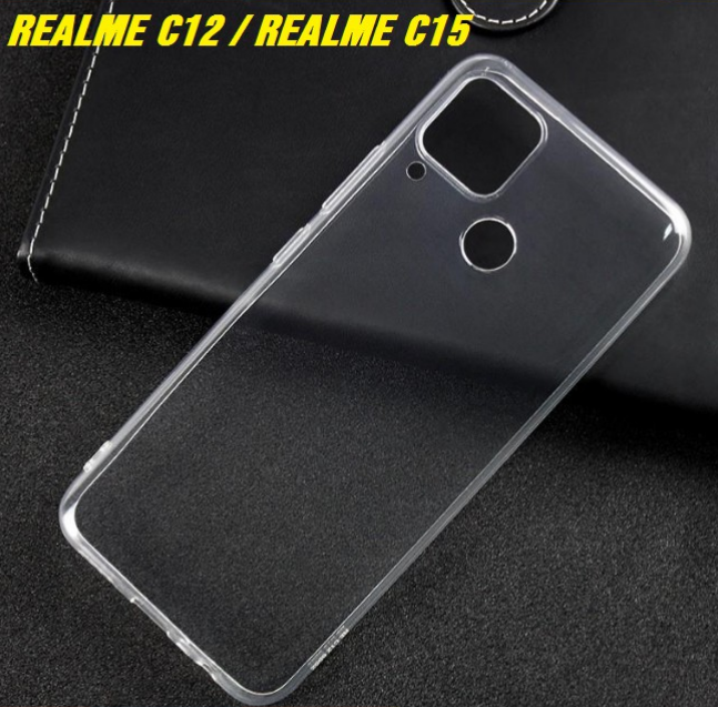 Ốp điện thoại Cho Realme C11 / Realme C12 / Realme C15 silicon mềm trong suốt Siêu Hót Hít