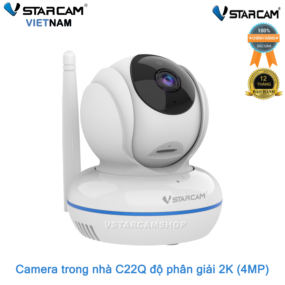 Camera giám sát IP Wifi hồng ngoại ban đêm Vstarcam C22Q QUHD 1440P 4MP bảo hành 12 tháng