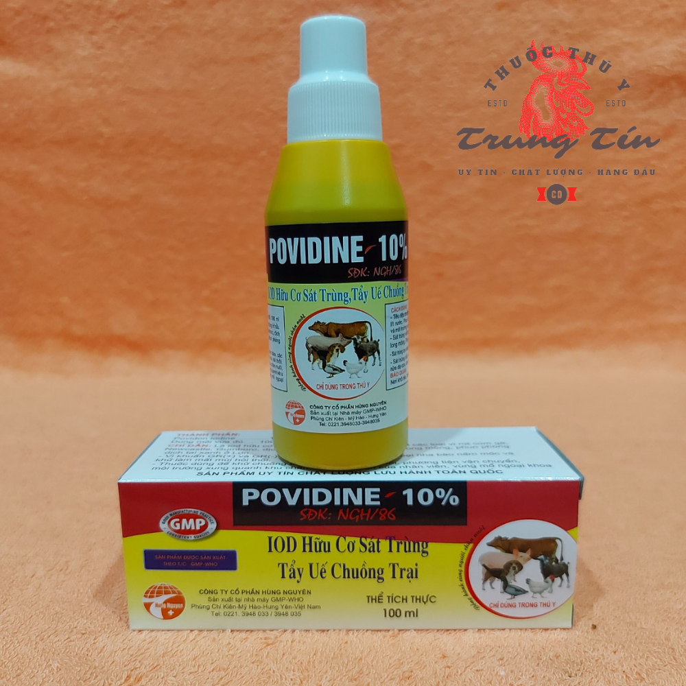 [HCM]povidine - sát trùng chuồng trại - 1 chai / 100ml