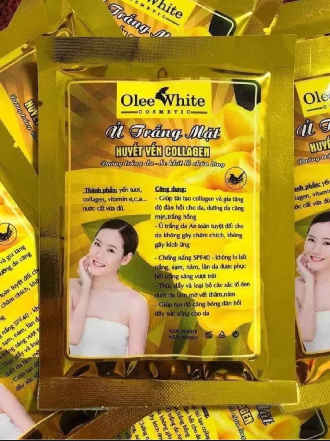 Combo 10 Ủ trắng huyết yến collagen