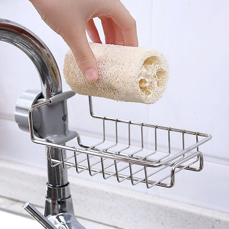 [HCM]Giá để miếng rửa chén bằng inox