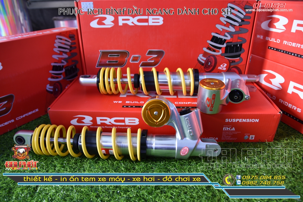 Phuộc RCB Bình Dầu Ngang Chính Hãng Cho SH