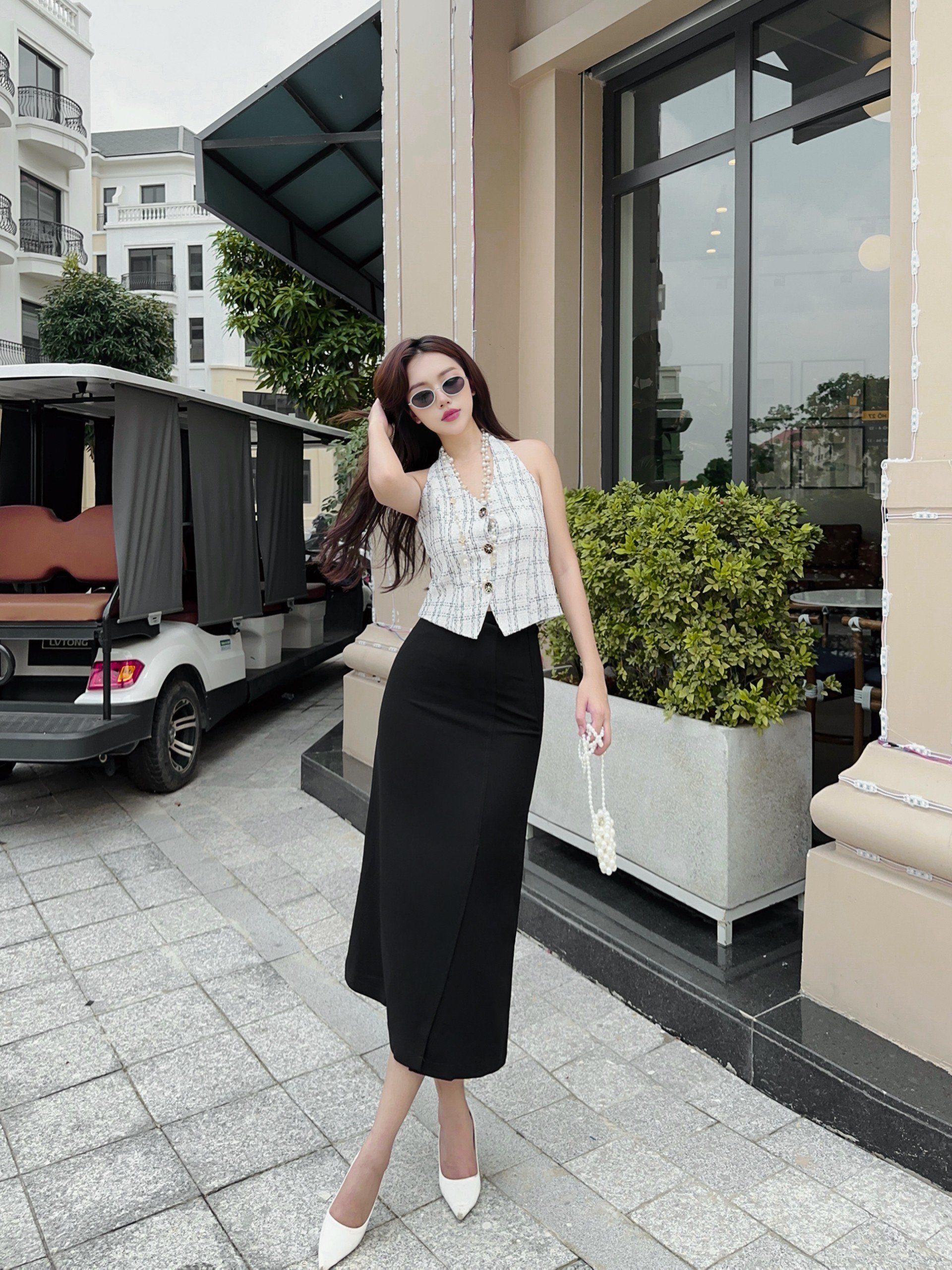 YU CHERRY | Váy Long CB skirt YV036