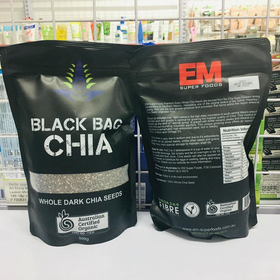 [HCM]Hạt chia Úc Black Bag Chia 500g