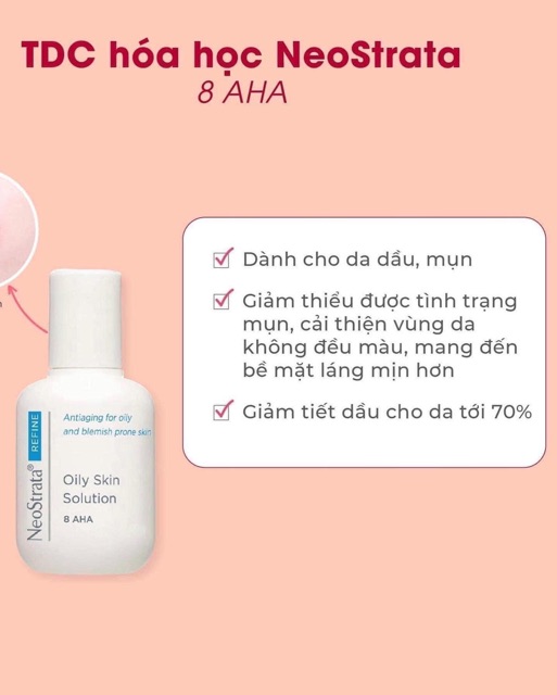 Tẩy Da Chết Hoá Học Neostrata Aha 8 Oily Skin Solution (Aha8)